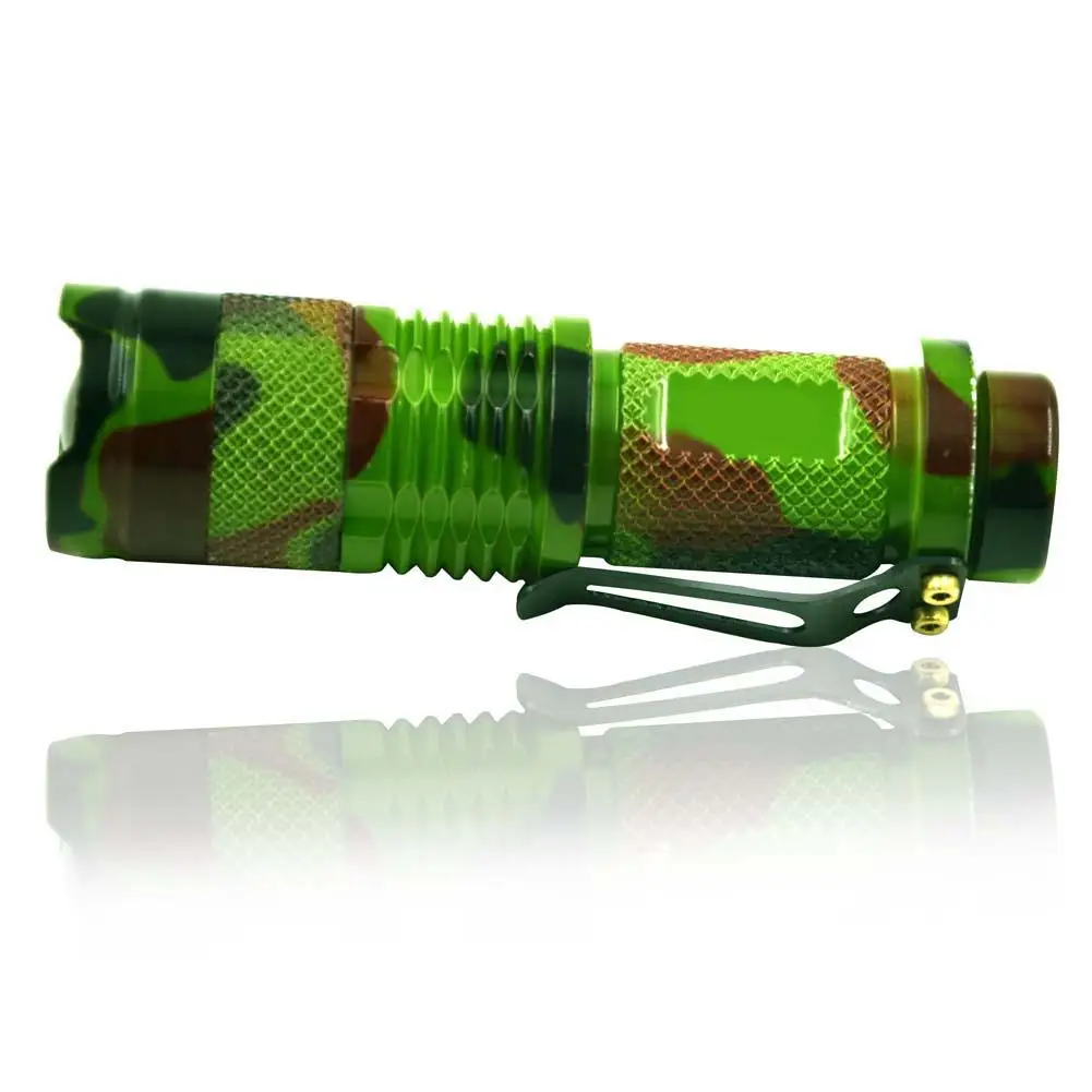 1200LM водонепроницаемый Camouflag Мини светодиодный фонарик Q5 свет масштабируемый 3