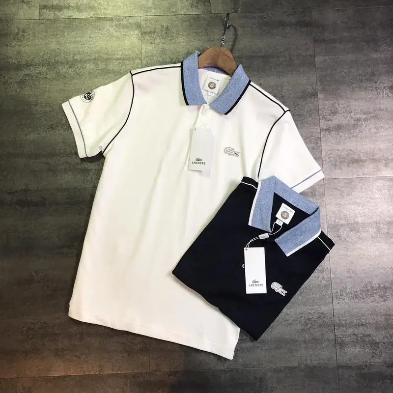 2019 Summer Men's Striped Contrast Collar, Shoulder Sleeve Inset Short Sleeve T-Shirt Men's Casual Sports Men's Short Sleeve run 2019 Summer Men's Striped Contrast Collar, Shoulder Sleeve Inset Short Sleeve T-Shirt Men's Casual Sports Men's Short Sleeve run