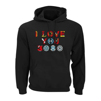 

I Love You 3000 Iron Man Hoodies Super Hero Tony Stark Print Hoody 2019 High Quality Tracksuit Hot Sale Cotton Fleece Sweatshirt