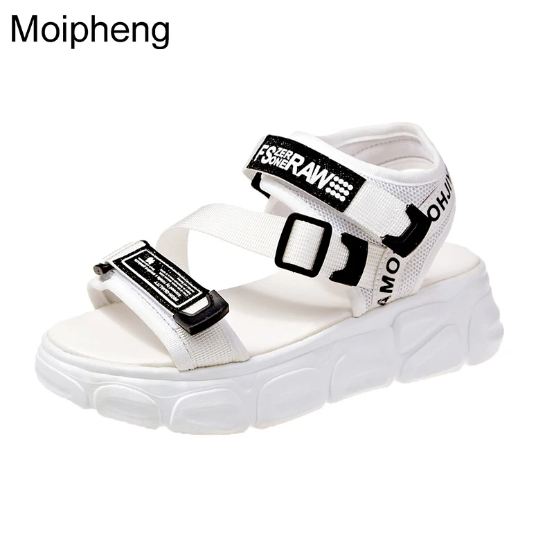 

Moipheng High Heels Sandals Female Summer 2019 New Women Chunky Sandals Wedge Open Toe Heels Platform Shoes Sandalia Feminina