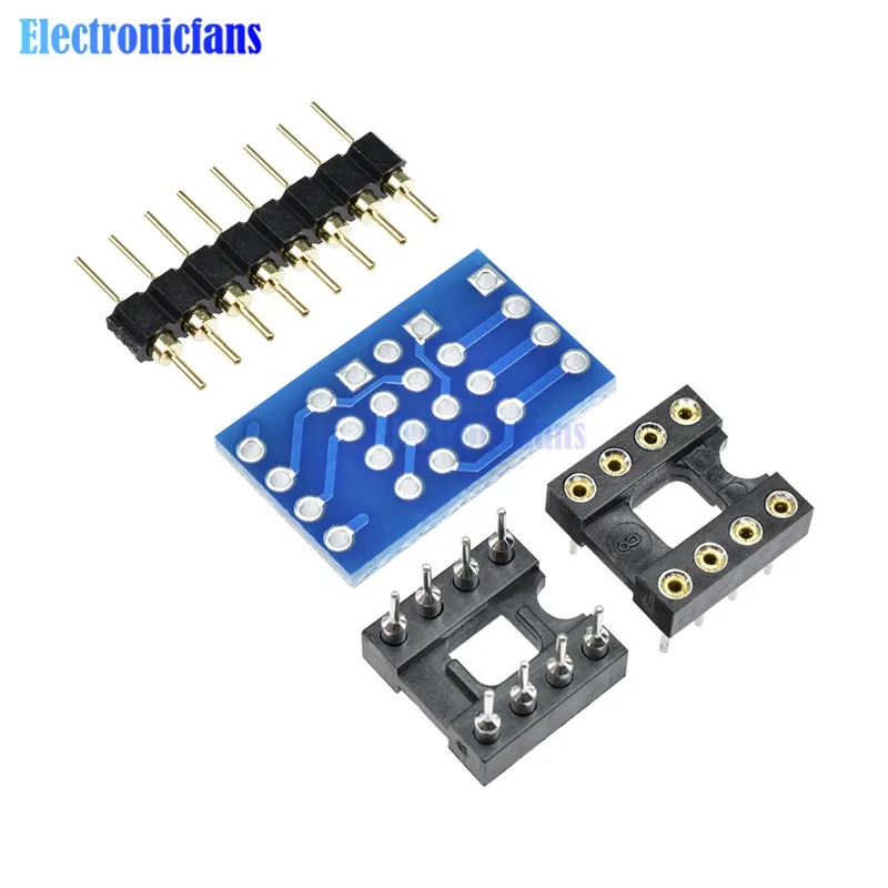Двойной DIP8 К Mono Opamp PCB + Pin Socket для NE5532 OPA2132 OPA627 TL072 P07|dip8 socket|p p |