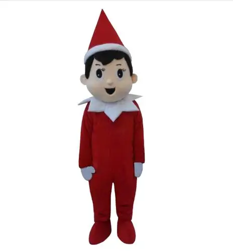 

Halloween Creepy Elf Pinocchio On The Shelf Mascot Costumes Top Quality Adult Cartoon Creepy Elf Pinocchio Cartoon Costume