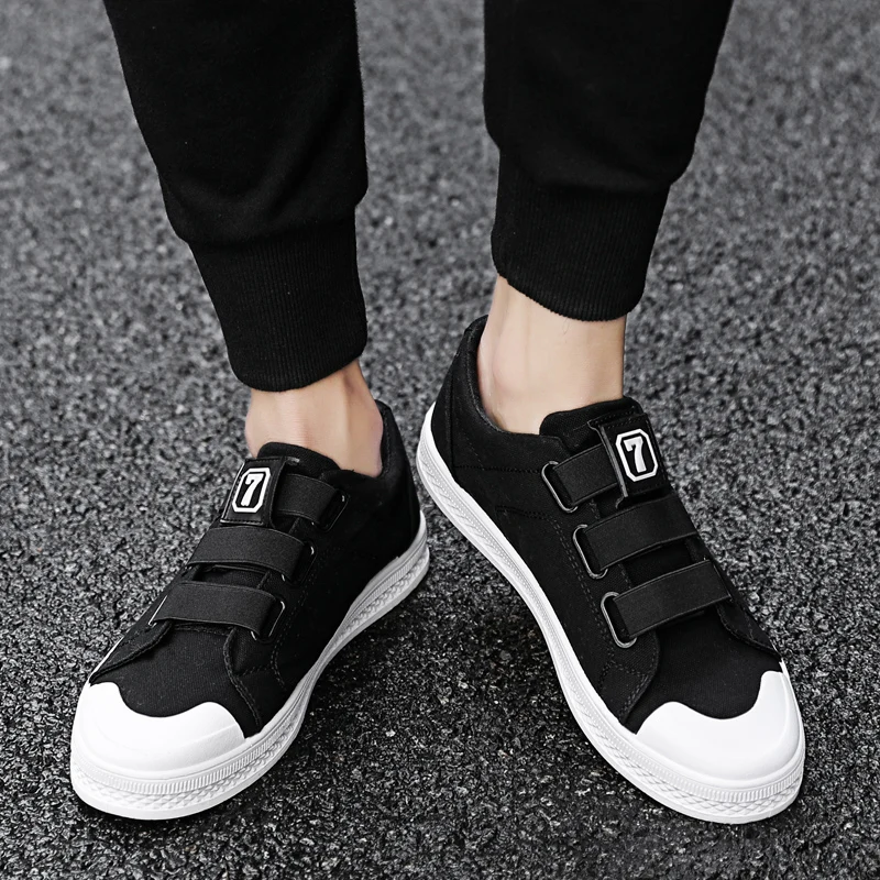 

Loveontop Summer Men's Canvas Shoes Lightweight Breather Man Sneakers Slip on Casual Shoes For Men