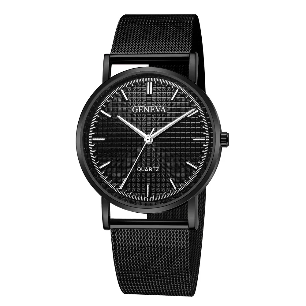 Часы Роскошные Для женщин Для мужчин Нержавеющая сталь часы аналоговые кварцевые браслет наручные часы подарок # N7032113
