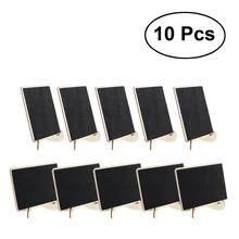 10 шт. мини прямоугольные доски с поддержкой доски сообщений знаки Свадебная вечеринка банкетные карточки для рассадки знаки
