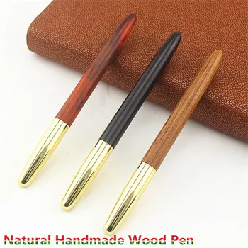 

High Quality luxury Wood Pen for finance 0.5mm ink pen for writing office school gift fountain pen