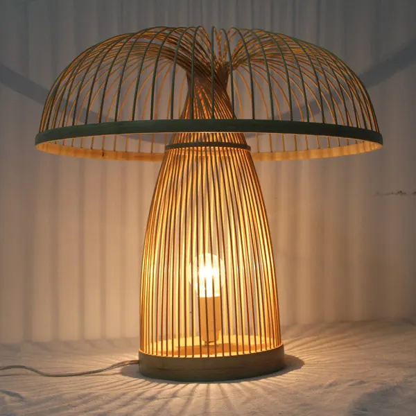 Bamboo personalized table lamps handmade creative bedroom bedside living room decoration