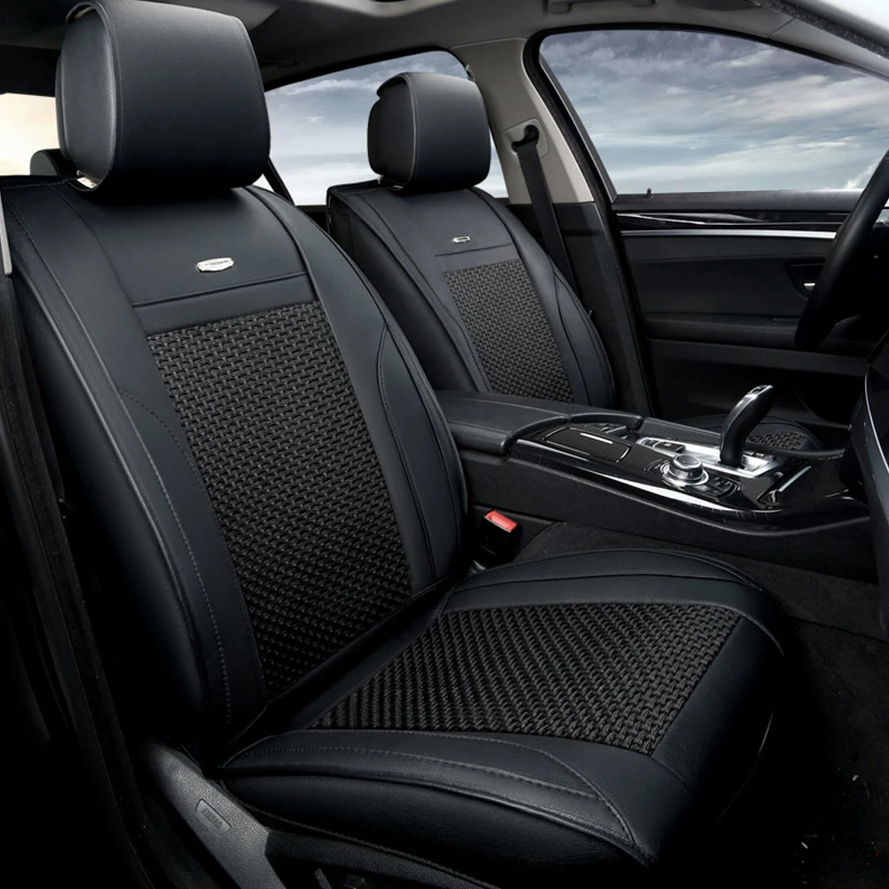 9PCS Universal Luxury Leather Automobiles Seat Covers Super Breathable