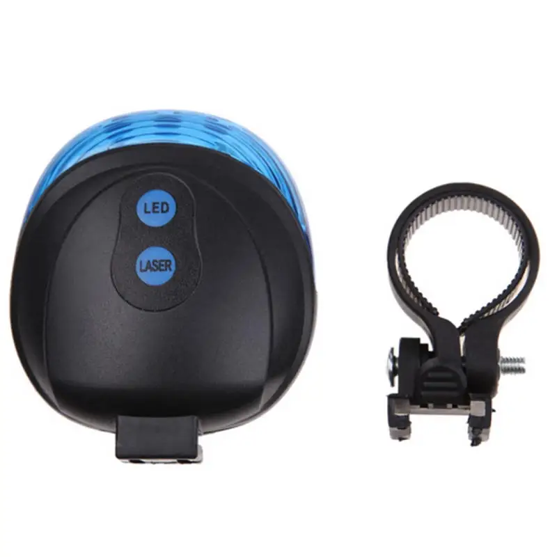 

Cycling Bike Bicycle 2 Laser Projector Waterproof 5 LED ABS Tail Lights Stroller Riding Bicycle Laser Rear Tail Lamp Red Blue