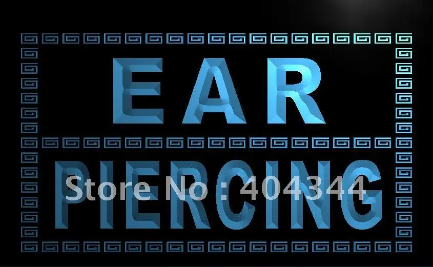 

LK286- Ear Piercing Body Tattoo NR LED Neon Light Sign