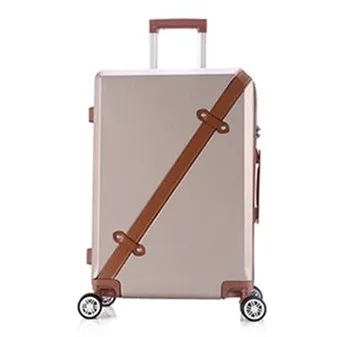 20 24 дюймов чемодан на колёсиках бизнес путешествия 4 чемодан на колесах сумка Водонепроницаемый Высокое качество Ретро тележка чехол большой емкости - Цвет: 24 inch