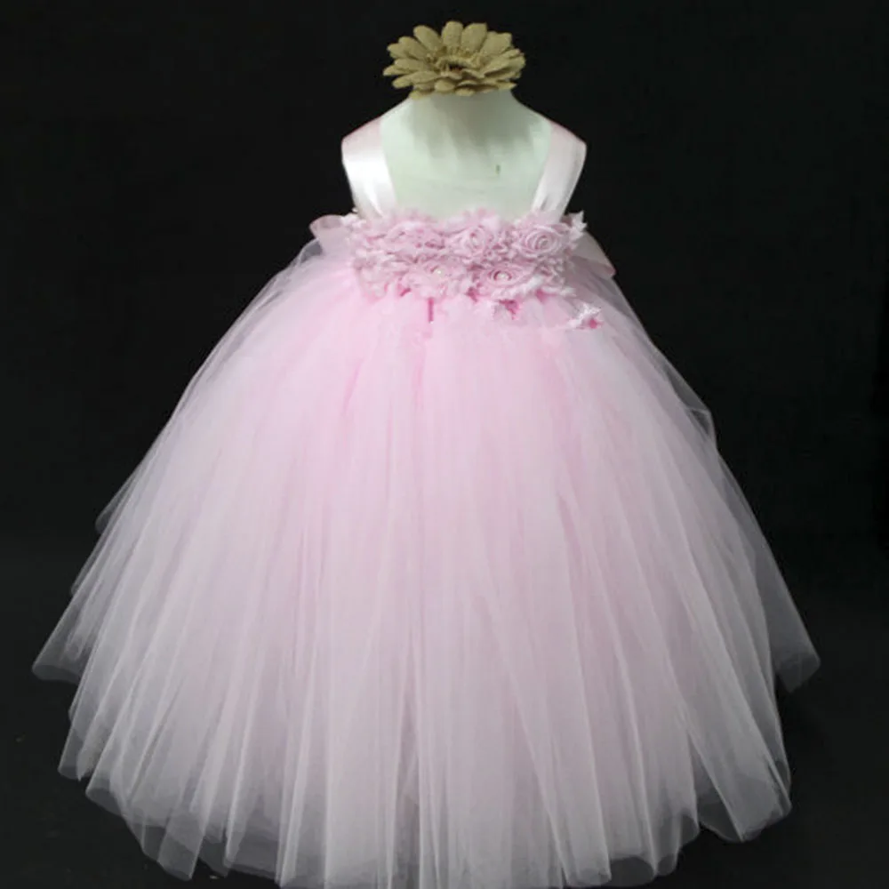 Elegant Flower Tutu Dress Pink Beige Purple Wedding Dresses For Elegant Flower Tutu Dress Pink Beige Purple Wedding Dresses For Party Baby Shower Clothing Toddler In From Mother Kids On