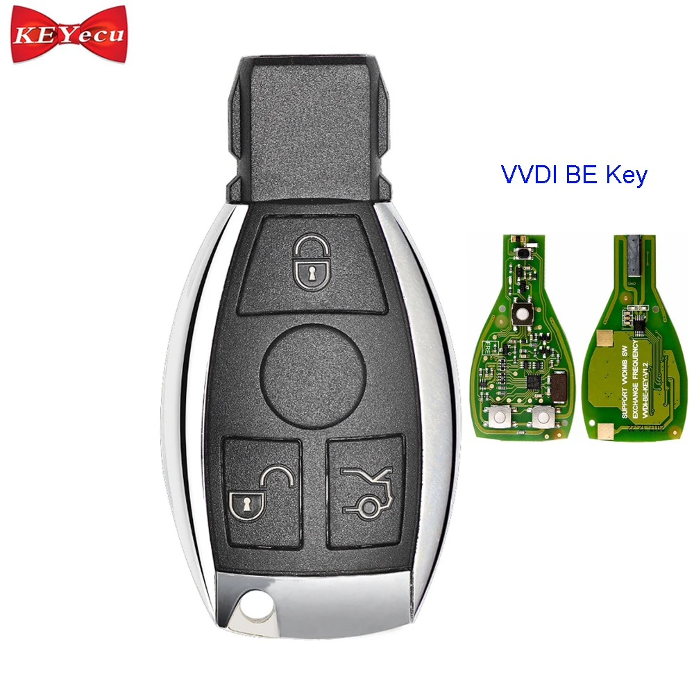 

KEYECU for Mercedes-Benz 705 NEC BGA Xhorse VVDI BE Key Pro Improved Version Remote Key 3 Button