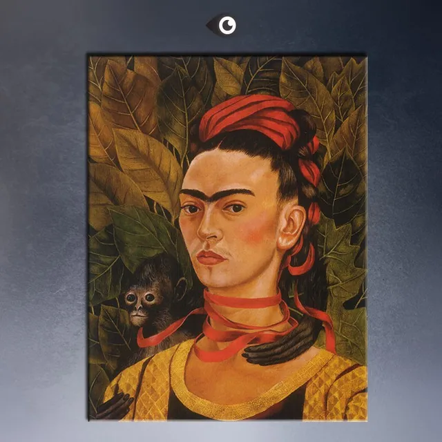 Oil Painting Portrait By Frida Kahlo Hand Made Wall Oil Painting Portrait By Frida Kahlo Hand Made Wall Picture Painted On Canvas