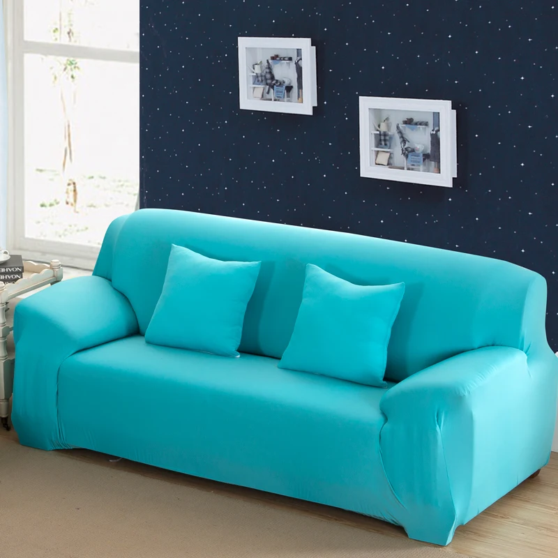 1/2/3/4 сиденья Белоснежка однотонные colorsofa чехлов для гостиной диван из эластичного спандекса диван чехлов чехол для дивана стрейч чехол для дивана - Цвет: color 6