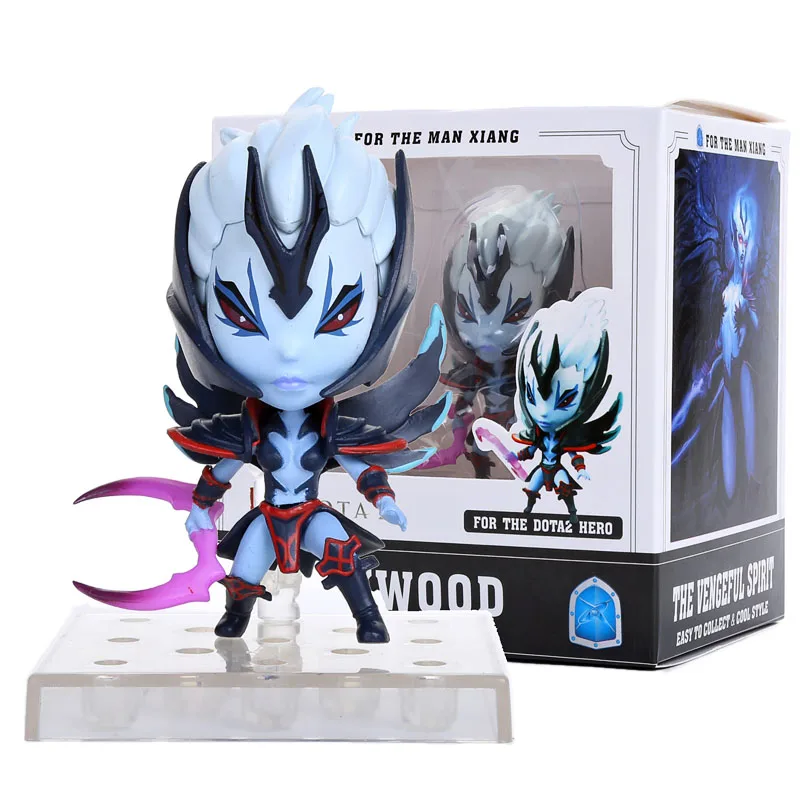  DOTA 2 Hero Lucifer Slardar Tiny Silkwood PVC Action Figures Collection Toys 4pcs/Set LLFG053