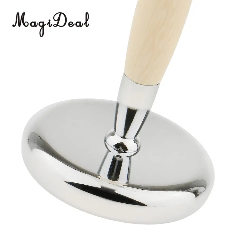 MagiDeal Men Barber Alloy Shaving Brush Safety Razor Holder Rack Stand 2 Prongs salon shaving tool Brush Holder