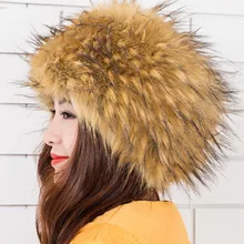 Высококачественная длинная меховая шапка из искусственного меха лисы Boinas Femininos, зимняя теплая Женская Зимняя кепка на плоской подошве, женские шляпы из искусственного меха CP092