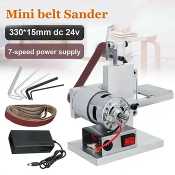 

High Quality 7 Speed Grinder Electric Belt Sander Diy Polishing Grinding Machine Cutter Edges Sharpener Belt Grinder Sanding