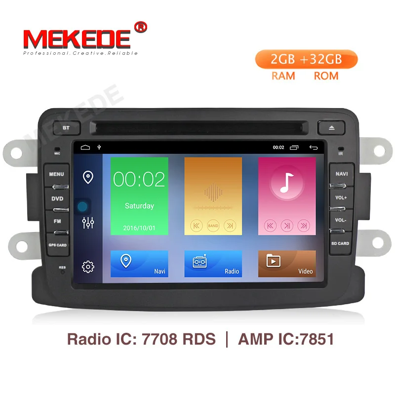 

MEKEDE Android 9.1 Car DVD Player For Renault Dacia Sandero Duster Stepway Captur Xray 2 Logan 2 RAM WIFI GPS Navigation Radio