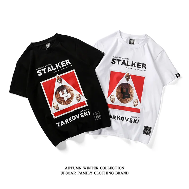 

Summer New Stalker T-shirts Men Tshirt Short sleeves Solid Cotton Tee Shirt Homme Hip Hop Harajuku Brand Clothing Free Shipping