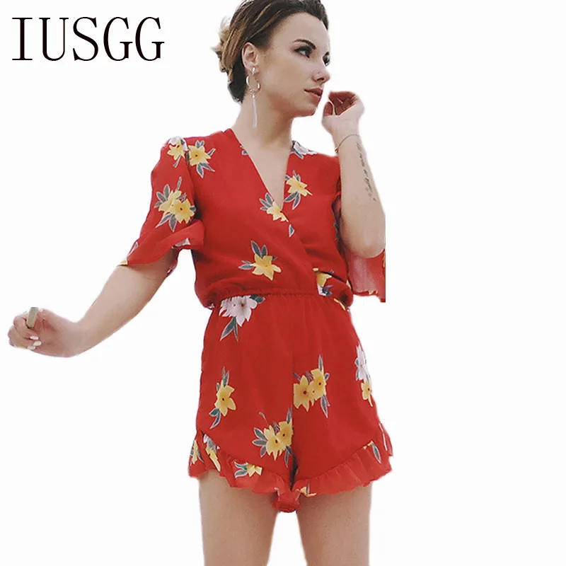 high waist half jumpsuit