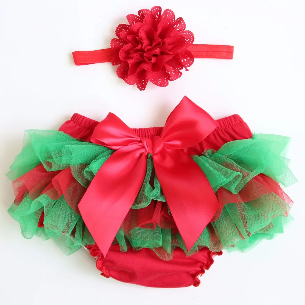 Newborn Baby Girls Tutu Bloomer Infant Girls First Christmas Diaper