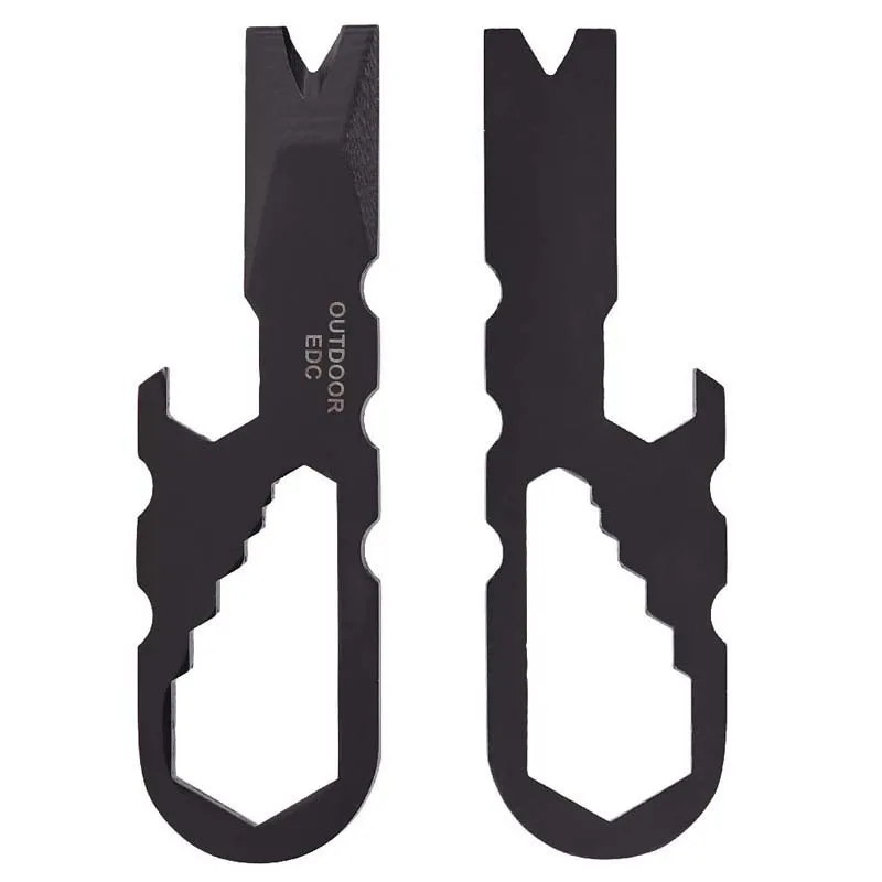 

Multifunctional Multipurpose Multi Pocket Tool Crowbar Screwdriver Gadget Camp Hike Outdoor Mini Keyring key ring Keychain