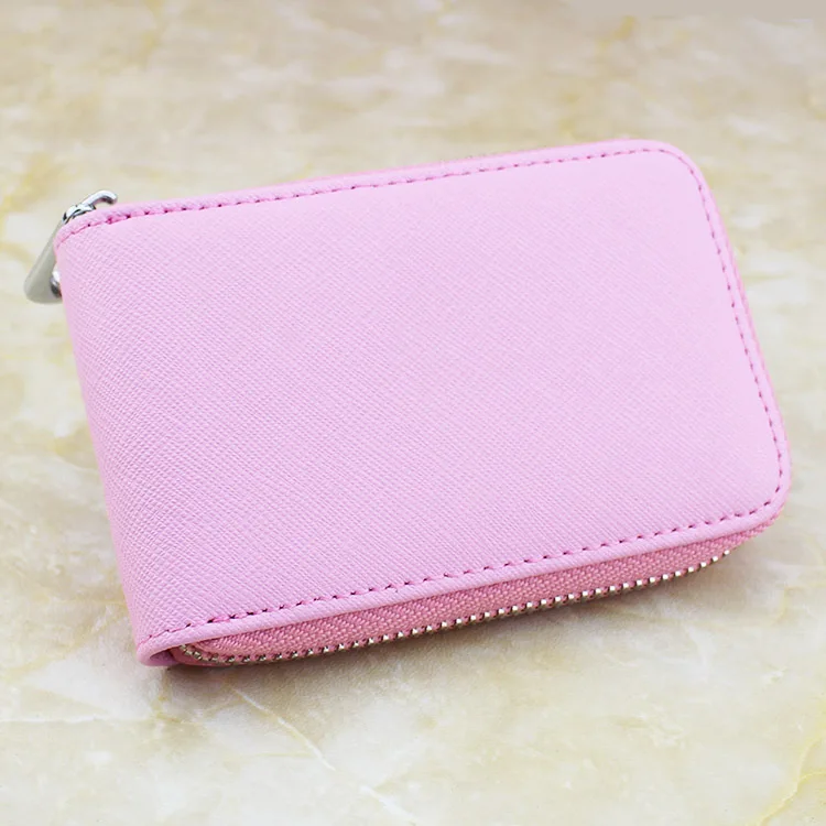 Легкая сумка портативный изысканный органайзер для хранения карт отличная кожаная сумка для хранения Современная дорожная сумка Porta Moedas - Цвет: Kawaii Pink