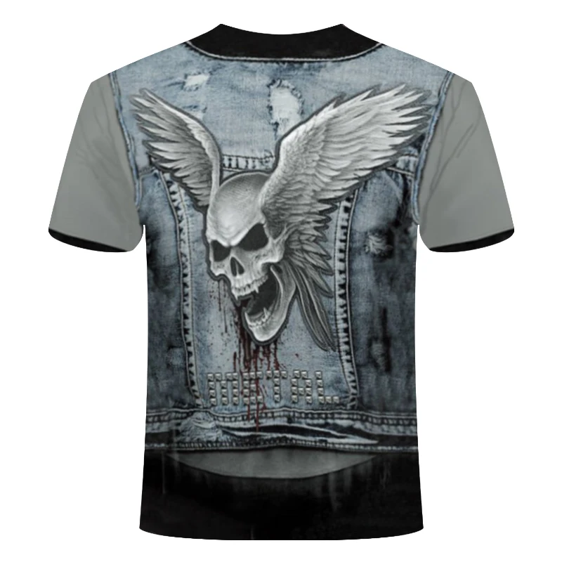 New Cloudstyle Own Design Men's tshirt 3D Gun Warrior Tshirt Print Knife Harajuku Tops Tee Short Sleeve Fitness t-shirtshirt 6xl