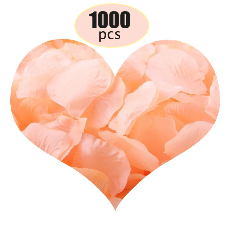 1000 шт./лот искусственный шелк лепестки роз Свадебные Babyshower шампанское конфетти