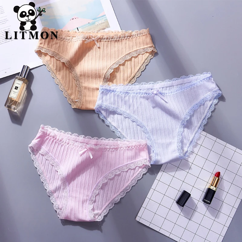 Litmon Sexy Panties Seamless Briefs for Women Underwear Cotton Candy