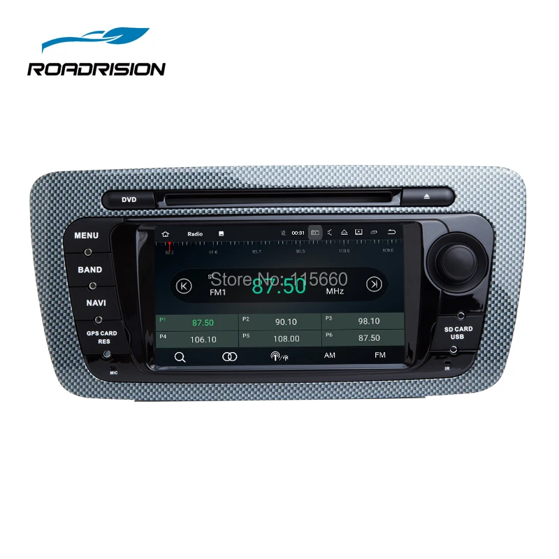 Flash Deal RoadRision 4GB RAM Android 8.0 Car DVD Player for Seat Ibiza 2009-2013 with Bluetooth WiFi Radio GPS Navigation Mirror-link 2