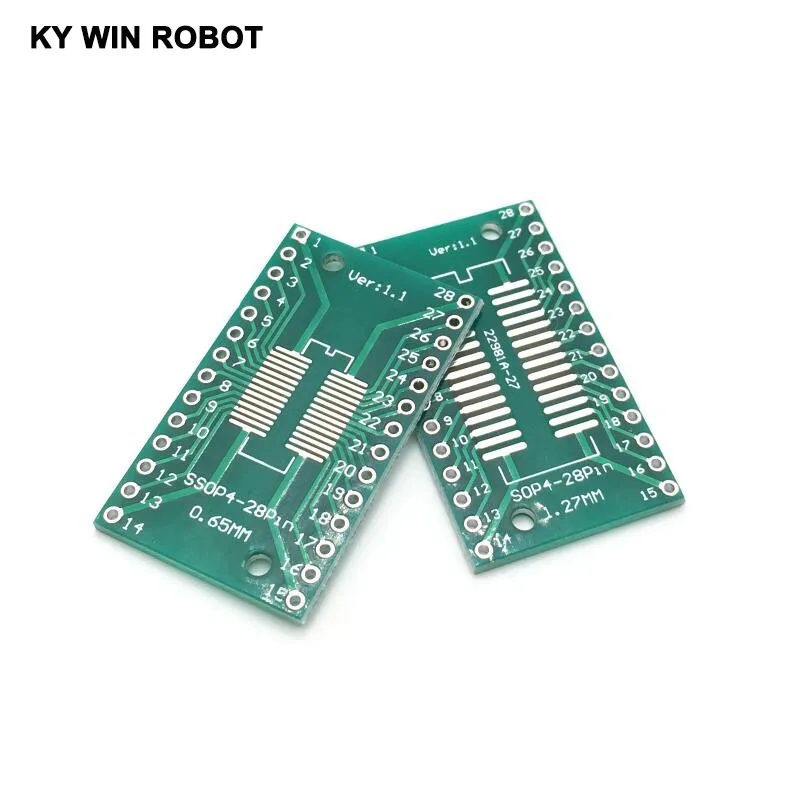 10 шт. SOP28 SSOP28 TSSOP28 to DIP28 печатная плата SMD для DIP 0 65 мм/1 27 мм до 2 54 Pin Pitch PCB конвертер
