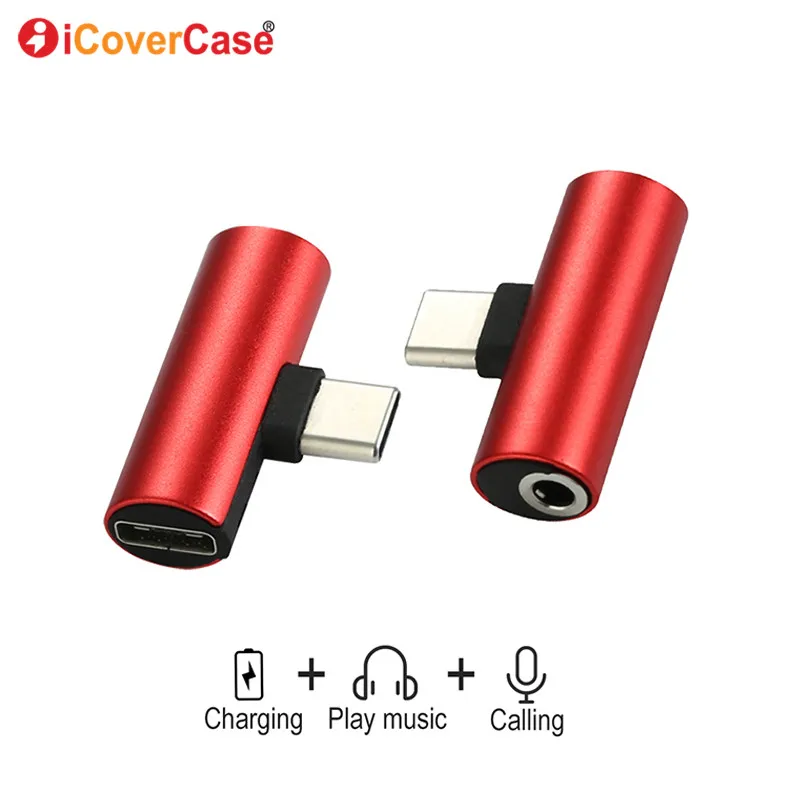 

Dual Headphone 3.5mm Jack Type c 2 In 1 Audio Charger For OnePlus 6T 7 Pro 5G 7P USB C Adadpter converters Mobile Accessories