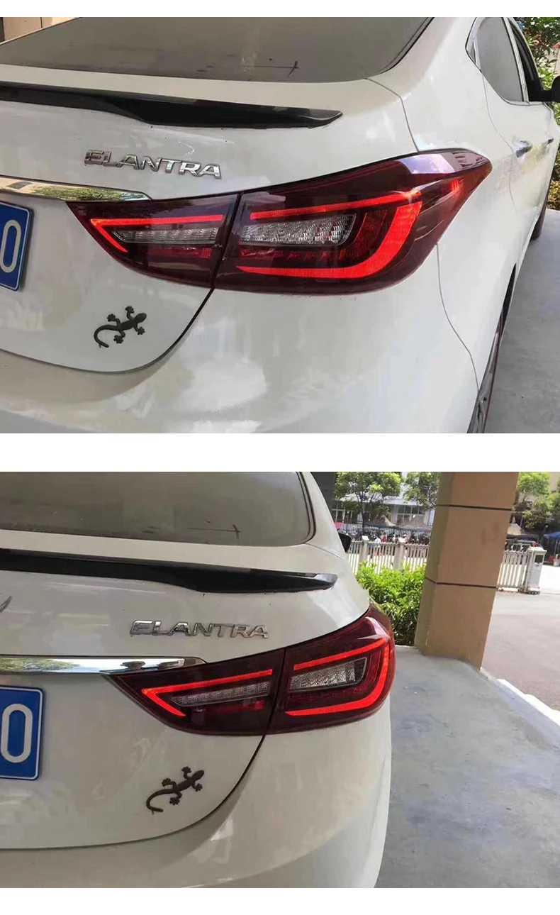 AKD автомобильный Стайлинг для hyundai Elantra задний светильник s Elantra MD светодиодный задний светильник DRL динамический сигнал тормоза заднего хода аксессуары