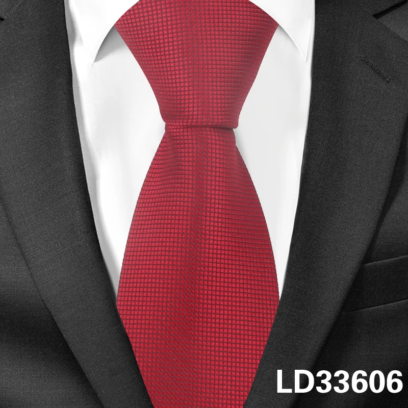 Полосатый галстук для мужчин и женщин, Классический Тонкий мужской галстук, модный клетчатый галстук жениха, галстук для шеи, вечерние, свадебные - Цвет: LD33606