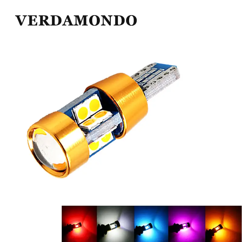 T10 светодиодный W5W 194 168 19 SMD 3030 авто лампы номерного знака багажник просвет Боковая дверь Автомобильные стояночные огни 12В красный, белый Iceblue желтого цвета