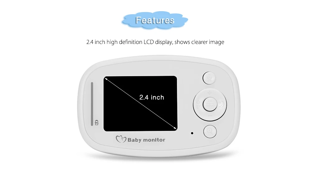 Wireless Video Night Vision Baby Monitor Camera Baby Sleep (4)