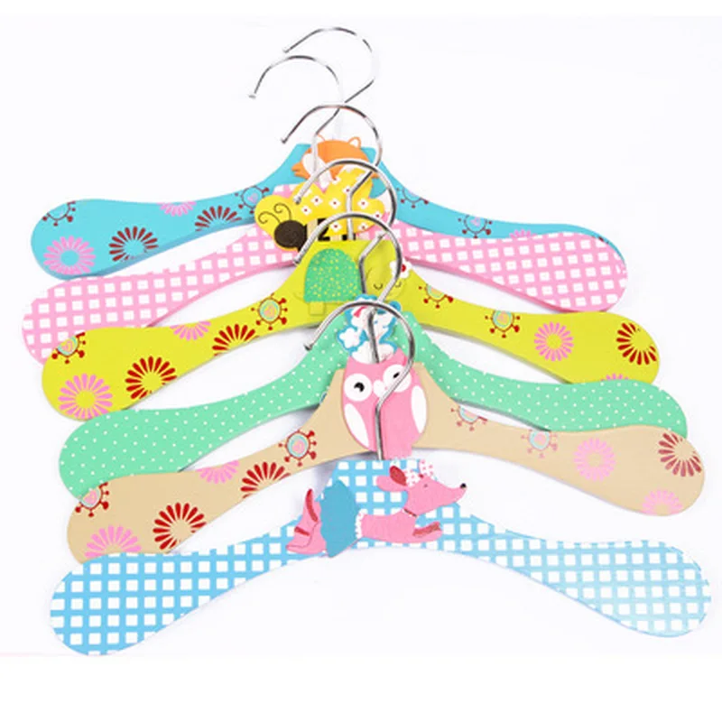 

1 Pcs Dog Clothes Hanger Pet Cloth Hanger Wholesale High quality Dog Acessories For Pet or baby cloth Cute Cartoon wood hangers