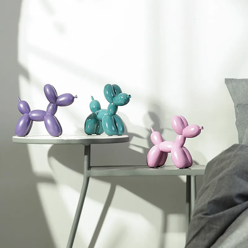 

Creative balloon dog Resin Nordic style Home decoration living room miniature figurines room decoration accessories