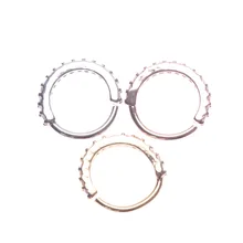 1pc האף טבעת אוזן חישוק Tragus Helix סחוס עגיל קריסטל נירוסטה 18G(China)