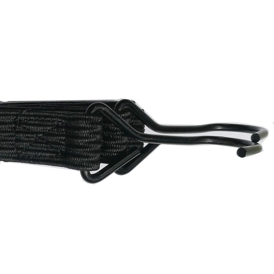 Dongzhen دراجة نارية دراجة حزام الأمتعة مرنة حبل تعادل حبل الربط تعادل حبل عرض شقة مطاطا حبل الحديد هوك 1.5 سنتيمتر