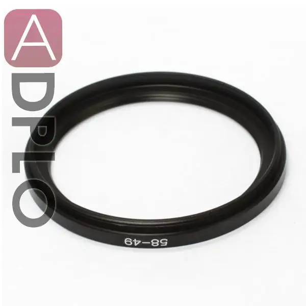 58-49mm Step-Down Metal Adapter Ring / 58mm Lens to 49mm Accessory