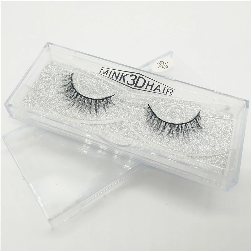 

1 Pair 3D Mink Lashes Hot Sale Natural Long Curling Soft Fake Eyelashes Hand Made Full Strip Eye Lashes
