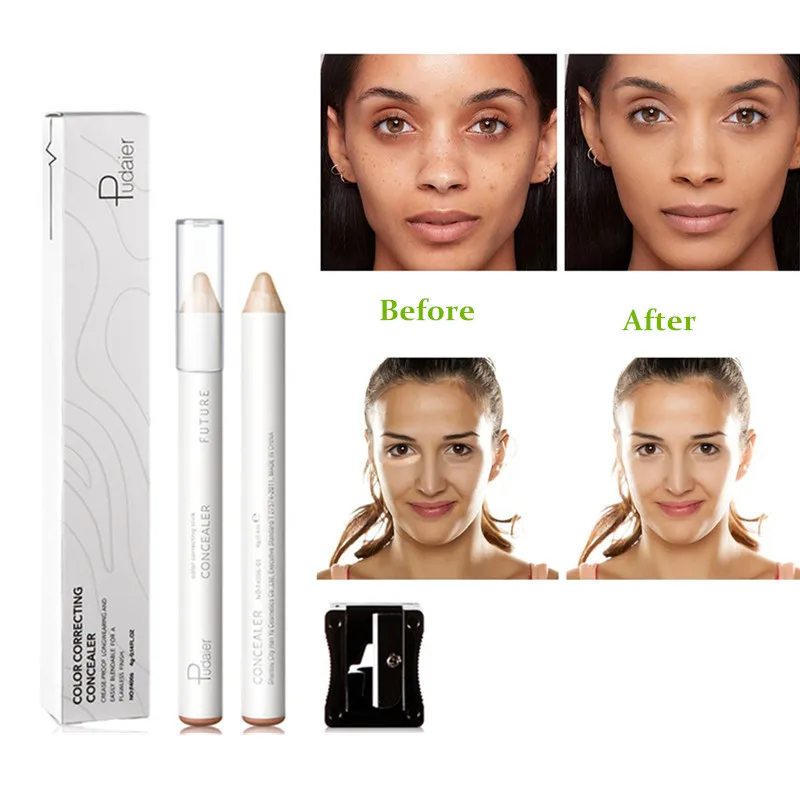 

Color Correcting Concealer Stick Face Lip Foundation Makeup Full Cover Concealer Pen Long Lasting Dark Eye Circle Hide