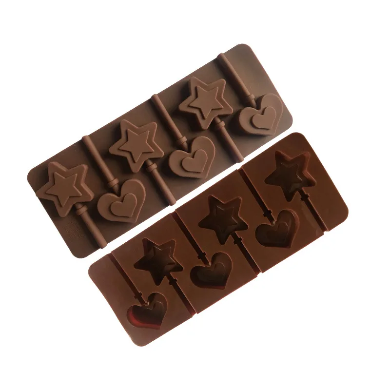 3D Chocolate Cake Mold Love Heart Stars Lollipop Silicone Mold Cake Baking Mold Cake Decorating Pastry Mould Baking Toos 3D Chocolate Cake Mold Love Heart Stars Lollipop Silicone Mold Cake Baking Mold Cake Decorating Pastry Mould Baking Toos