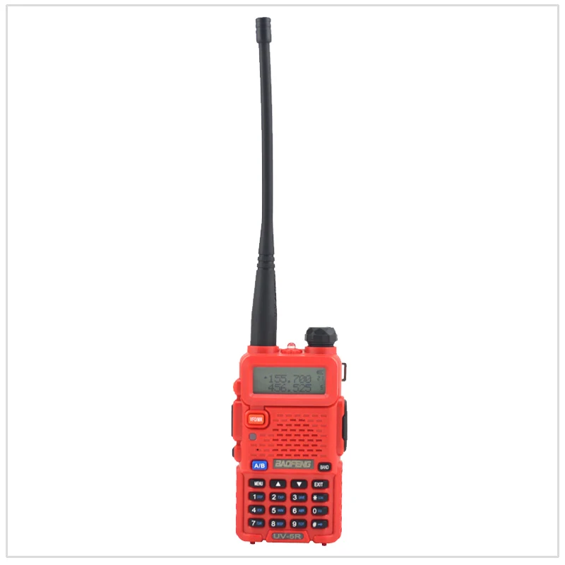 Красное радио baofeng dualband UV-5R рация радио двойной дисплей 136-174/400-520 МГц двухстороннее радио с бесплатным наушником BF-UV5R