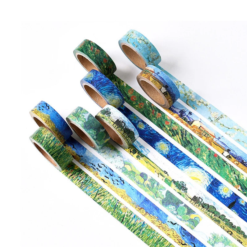 7M Oil Painting Paper Washi Tapes Decorative Office Adhesive Tapes