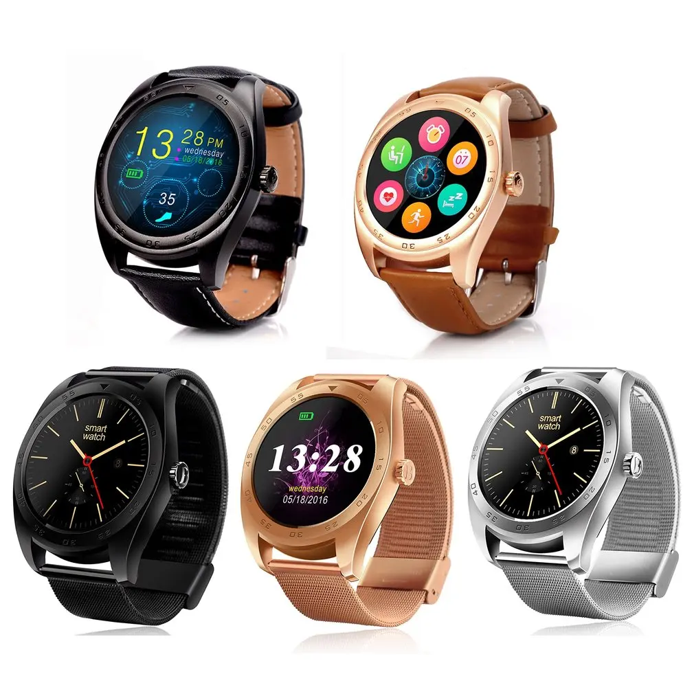 

Waterproof Heart Rate Monitor Bluetooth Smart Watch Wristband Sports Accelerometer Speaker for Android IOS Reminder Pedometer
